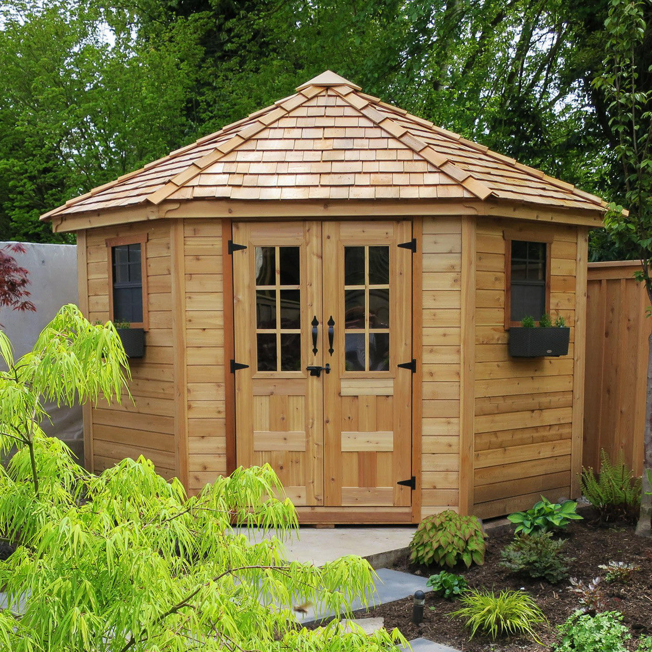 9' x 9' Western Red Cedar – Penthouse Shed