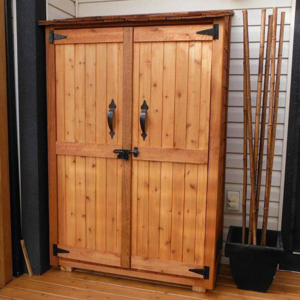 4' x 2' Garden Chalet Shed - Stained